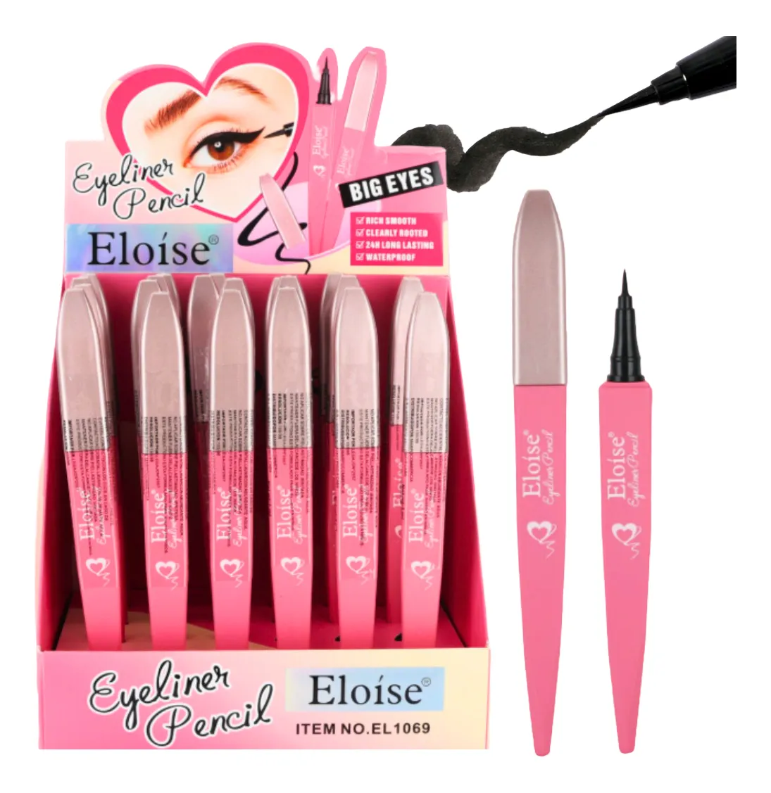 Delineador en fibra Big Eyes Eloise a prueba de agua